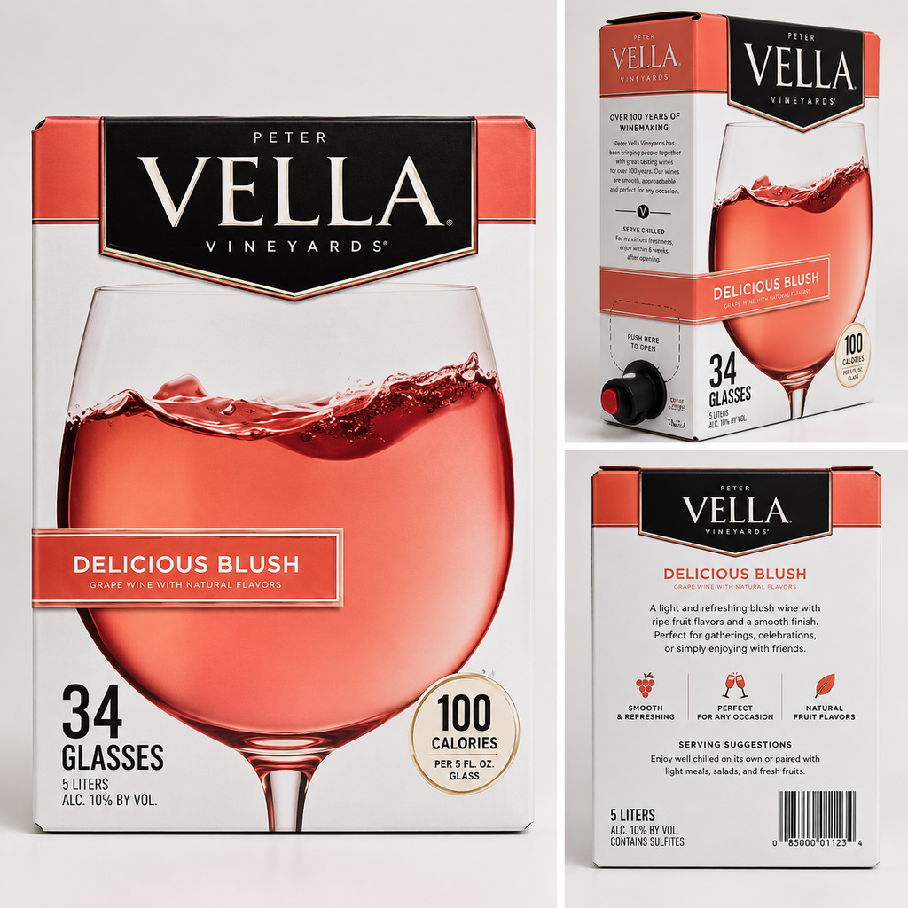 Vin Rosé Fruité "Delicious Blush" – Bag-in-Box 5L