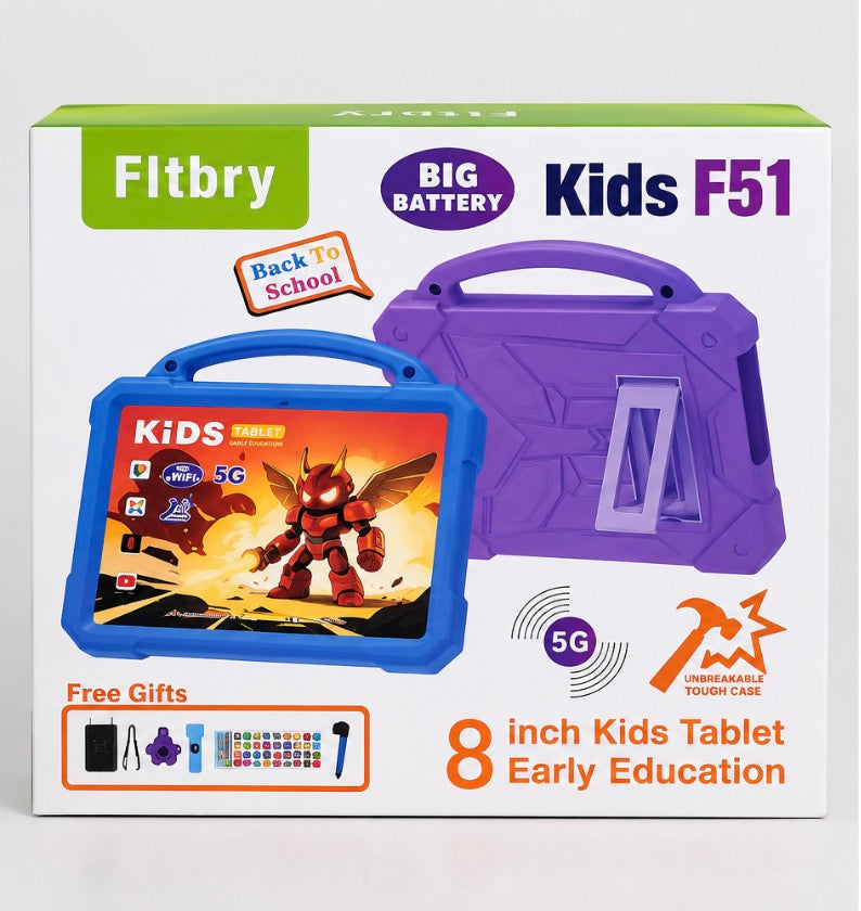 Tablette Enfant 8 Pouces – Coque Renforcée avec Poignée